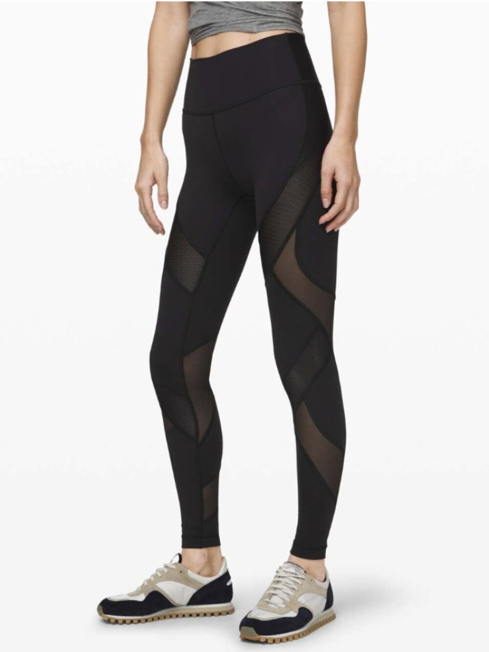 Lululemon Wunder Under High-Rise Tight Leggings 28" *Mesh Black Full-On Luxtreme